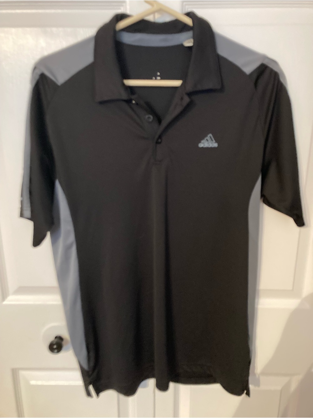 adidas Black and Gray Men’s Athletic Polo